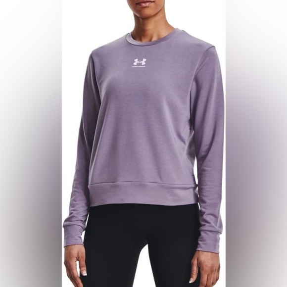 Under Armour Women's Terry Crew Neck Sweatshirt - Picture 1 of 4